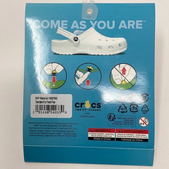 CROCS | Jibbitz Shoe Charms Trend 5 Pack - Picture 2 of 6